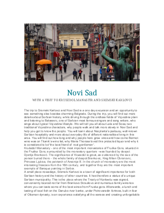 Tours in Belgrade