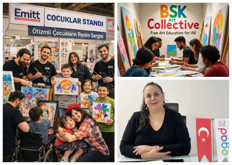 Özel Gereksinimli Çocukların Ürettiği Eserler EMITT`te Sergilenecek